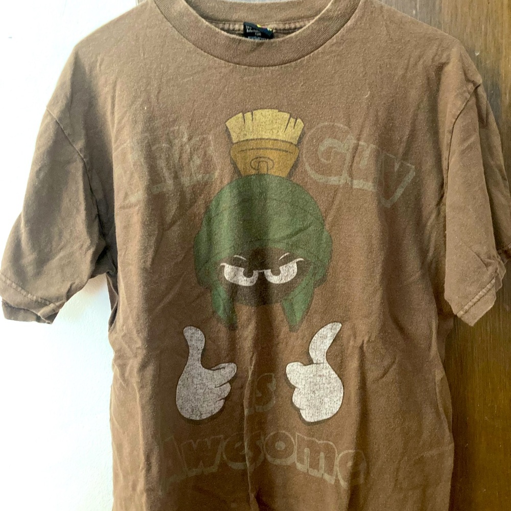 Marvin the Martian Vintage T Shirt Adult Mens Medium Looney Tunes TV Cartoon